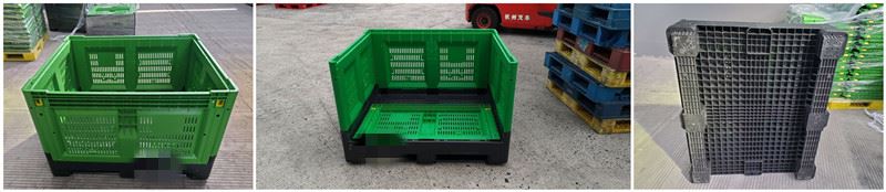 vented plastic pallet container
